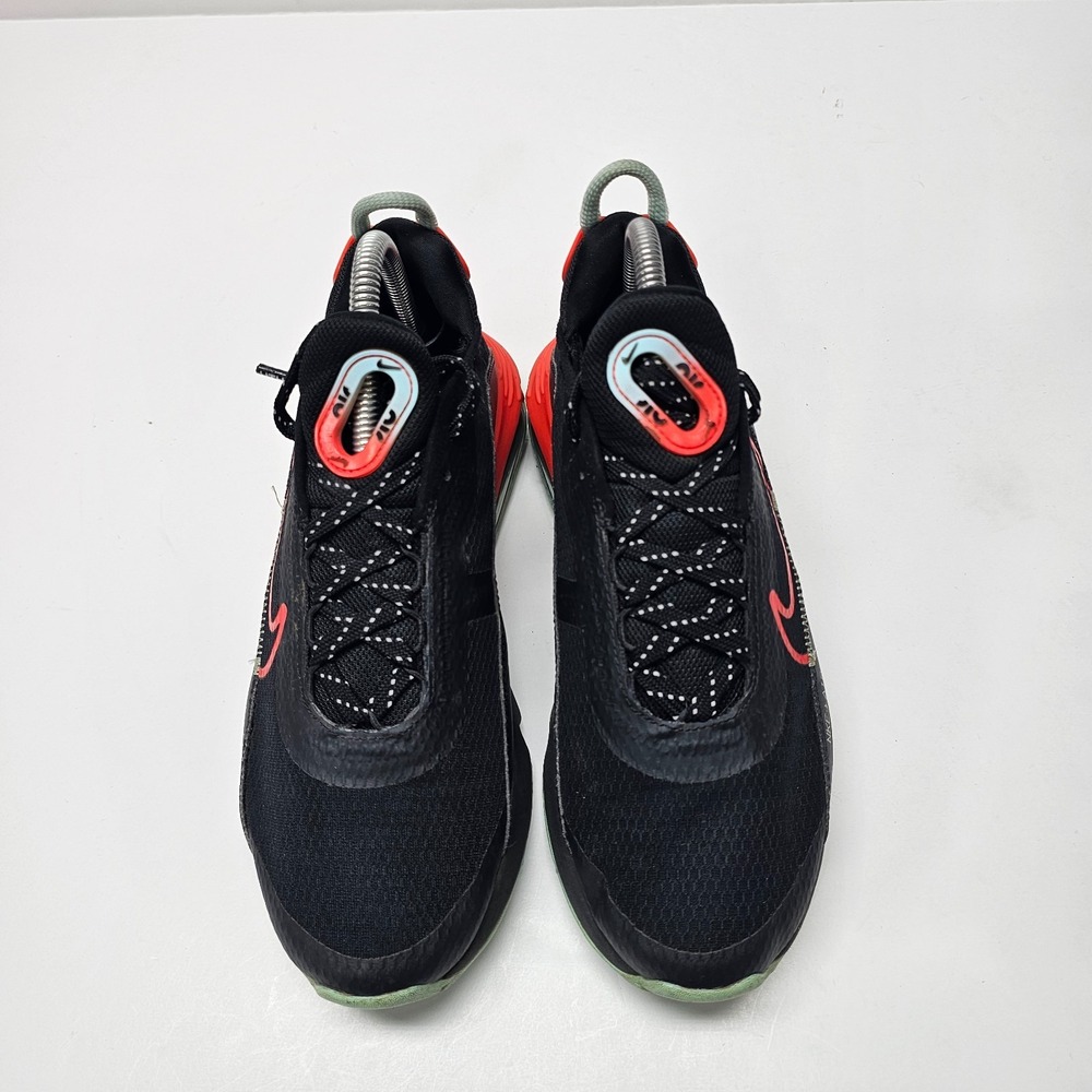 Nike Shoes Youth 6.5 Black Glacier Ice Bright‎ Crimson Air Max 2090 GS Running - Picture 7 of 8